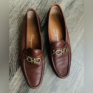 Salvatore Ferragamo brown Leather Loafers